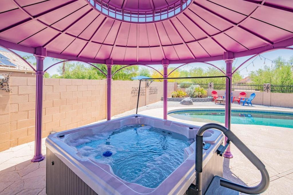 Boho Chic Arizona Villa W Pool & Mini Golf Casa Grande Exteriör bild