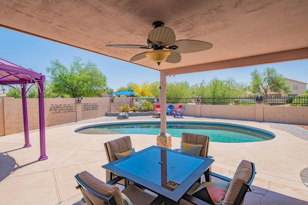 Boho Chic Arizona Villa W Pool & Mini Golf Casa Grande Exteriör bild