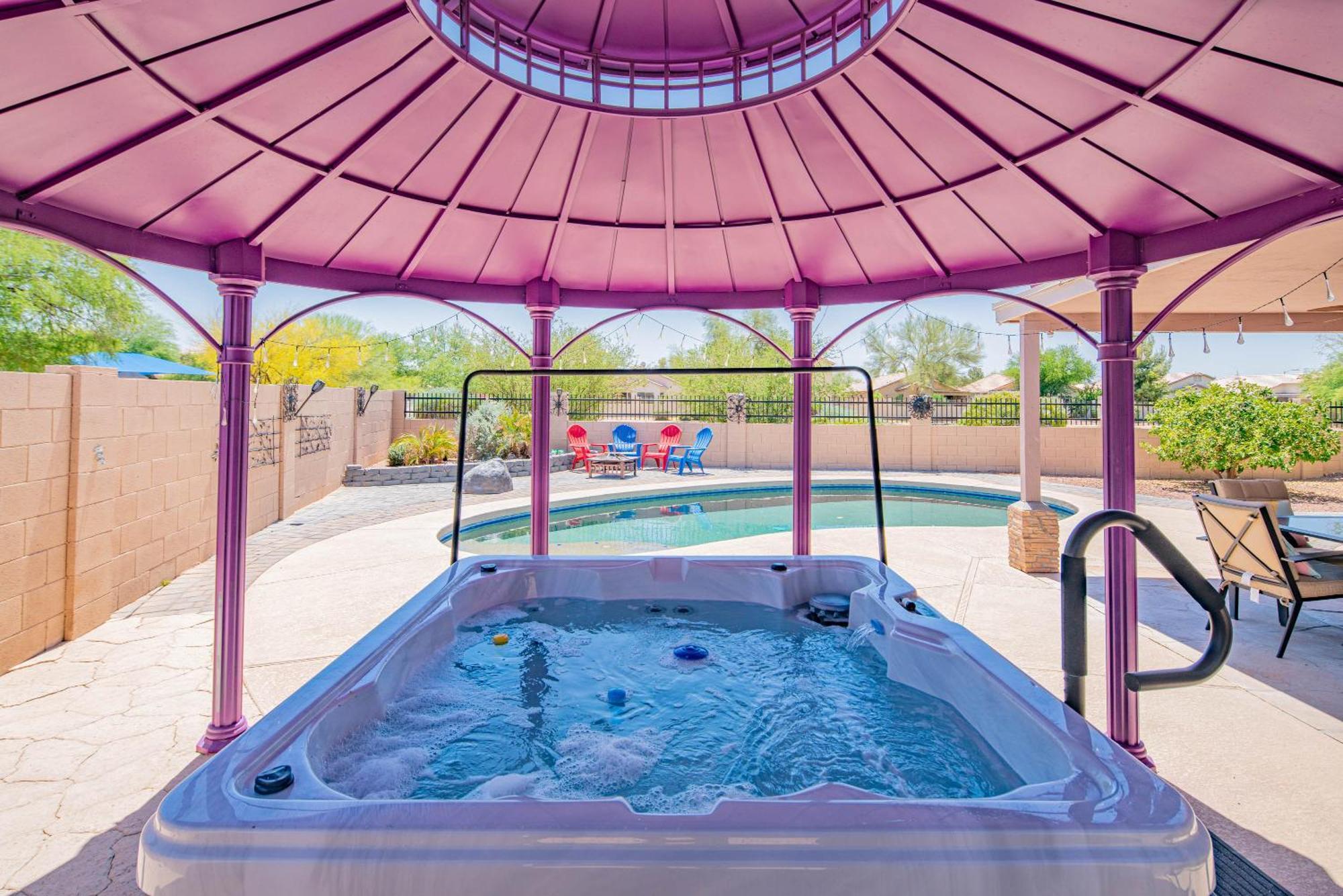 Boho Chic Arizona Villa W Pool & Mini Golf Casa Grande Exteriör bild